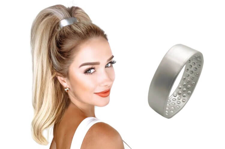 Pony-O Hair Accessory for High Ponytails - XL Metallic