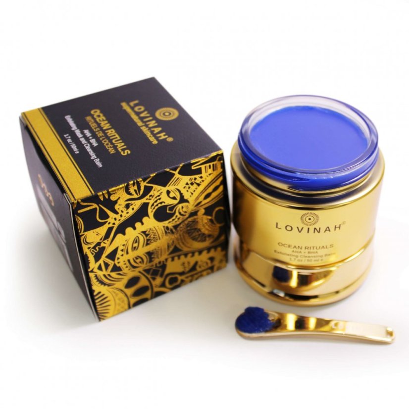 AHA & BHA Exfoliating Cleansing Balm with Blue Sprirulina - Ocean Rituals | Lovinah