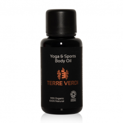 Organic Body Massage Oil with Ginger, Eucalyptus, Black Pepper - YogaSports | Terre Verdi