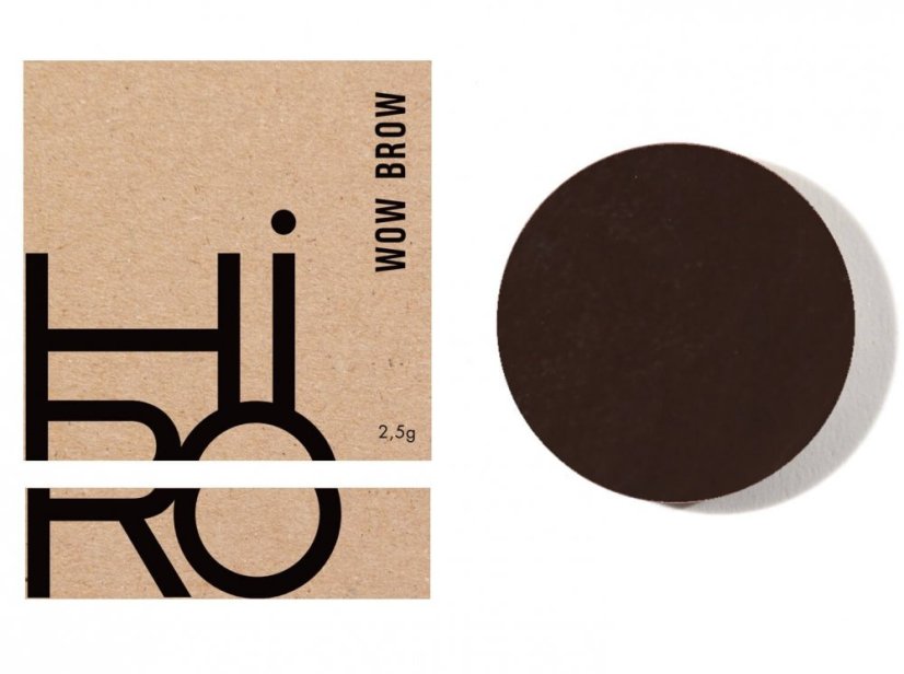 Wow Brow Eyebrow Pomade - Dark 06 | HIRO COSMETICS | Gratia Natura