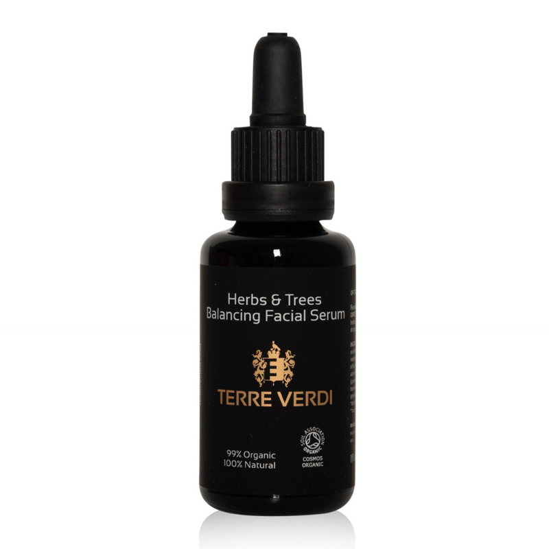 Organic Balancing Face Serum for oily and combination skin - Herbs&Trees | Terre Verdi