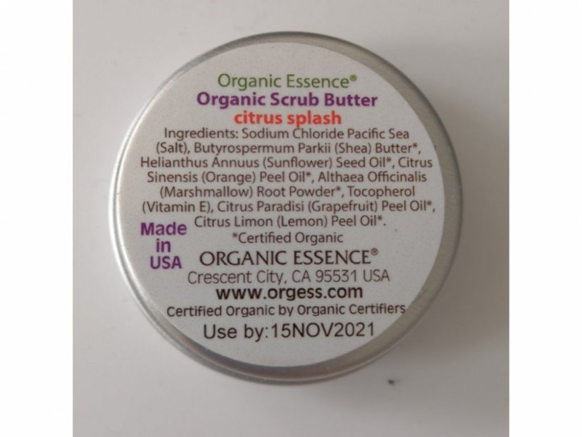 ORGANIC ESSENCE - Revitalizující tělový peeling  s vůní citrusů - CITRUS SPLASH| Gratia Natura