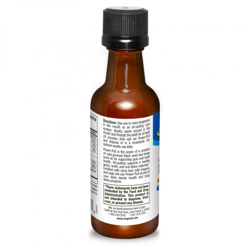 Vylepšená oil-pulling metoda pro zdravé dásně s bylinnými oleji - Power Pull