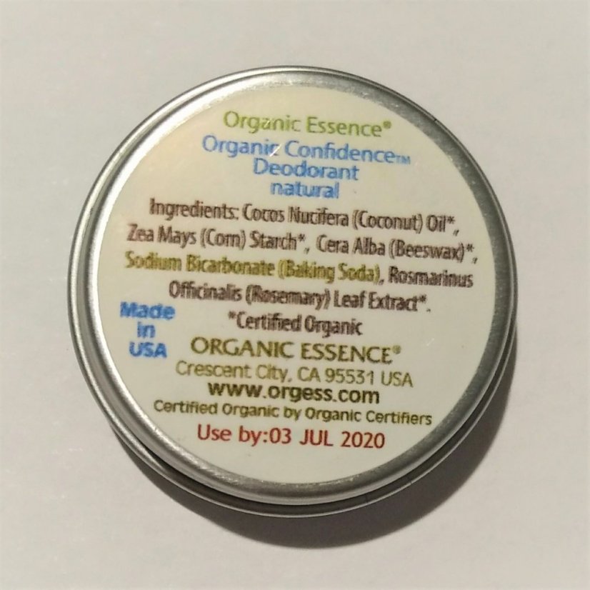 ORGANIC ESSENCE - Organic Deodorant without Essential Oils - NATURAL | Gratia Natura