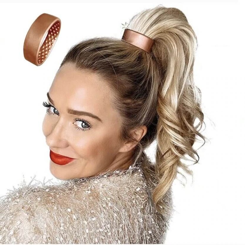 Pony-O Hair Accessory for High Ponytails - XL Metallic