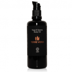 Telový masážny olej s vôňou zázvoru, eukalyptu a čierneho korenia - YogaSports | Terre Verdi