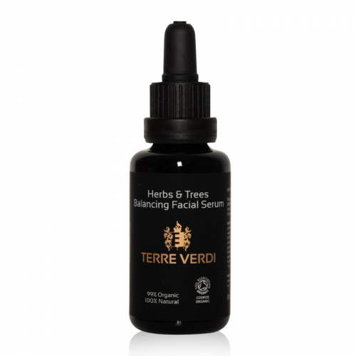 Organic Balancing Face Serum for oily and combination skin - Herbs&Trees | Terre Verdi