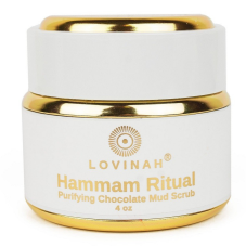 LOVINAH - Čistiaci Telový a Pleťový Peeling s Hroznovým Extraktom, RAW Kakaom a Turmalínom - HAMMAM RITUAL