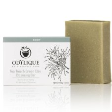 ODYLIQUE - Přírodní Tuhé Mýdlo s Tea Tree Olejem a Zeleným Jílem ODYLIQUE - Přírodní Tuhé Mýdlo s Tea Tree Olejem a Zeleným Jílem