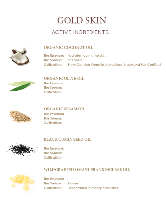 THE OHM COLLECTION - Luxury body oil with Omani frankincense - GOLD SKIN