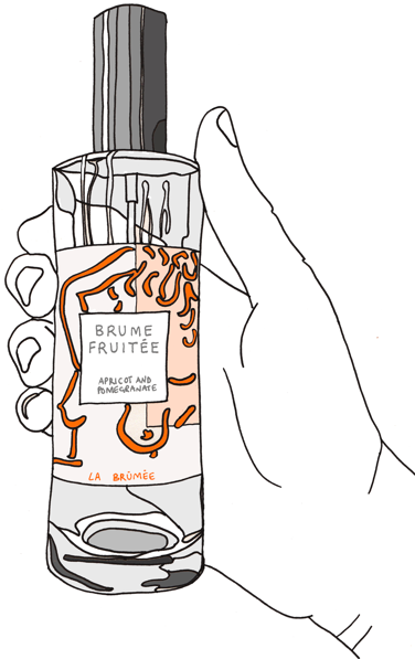LA BRÛMÉE - BRUME FRUITÉE - Vlasová mlha s vůní meruňky a granátového jablka