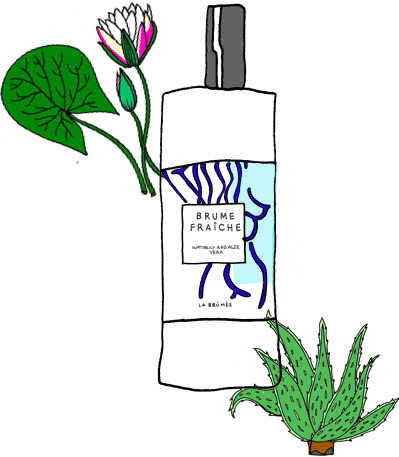 LA BRÛMÉE - BRUME FRAÎCHE - Aloe Vera and Water Lily Natural Hair Mist